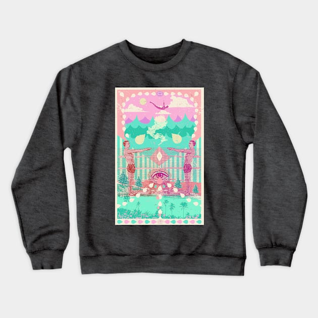 SURREAL SWIMMERS Crewneck Sweatshirt by Showdeer